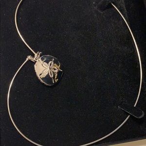 Sand-dollar necklace and pendant